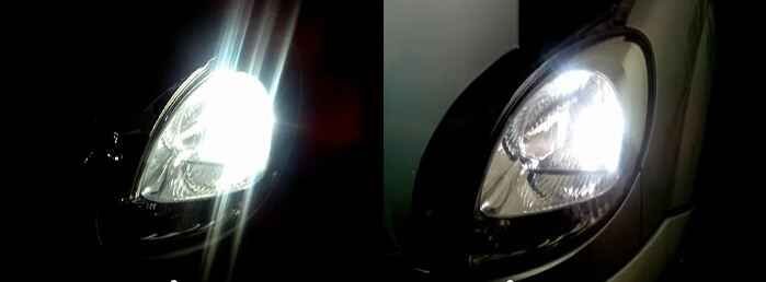Сравнение свечения ламп W5W T10 SMD 5730 и 5050