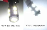 Обзор LED ламп W5W T10 на SMD 5050 и SMD 5730